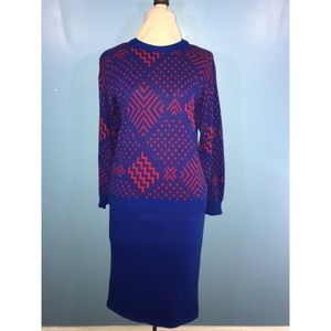 Sweater top and skirt size medium